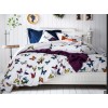 Duvet cover THAIS withe, with butterflies, 160 x 210 cm Essix