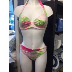 maillot de bains MANUEL CANOVAS - HOLLY Cosmos vert-rose, deux pièces taille 3 (38)