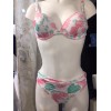 Bikini JOYCE Peony T2 (36) blanc avec motifs fleurs roses et vert d'eau,  Manuel Canovas