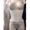 Bikini JOYCE Lulla T2 (36) vert pâle avec motifs corail orangé,  Manuel Canovas