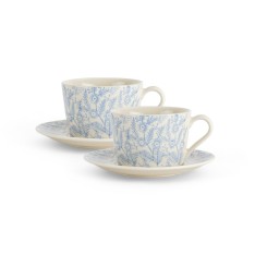 Olney Cup and Saucer - Set of 2 - Flax Blue