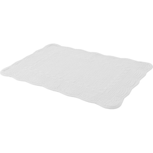 Emily Quilted Cotton Placemats - Salt- Set of 6