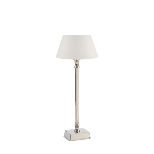 Hanover Nickel Lamp with 7.5" Henry Shade - Warm White