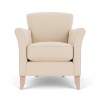 Matilda Armchair - Hugo Pale Oat - Vintage Oak Legs