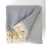 Helmshore Throw - Flax Blue