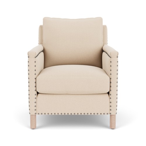 Caspar Armchair - Hugo Pale Oat - Pale Oak Legs