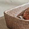 Ashcroft Rectangular Bread Basket 40x18cm - Silver Reed