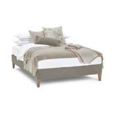 Francis 160 Euro King Bed Base - Linara Natural Vintage Oak