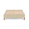 Francis 160 Euro King Bed Base - Linara Natural