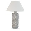 Dune Ceramic Large Table Lamp with Shade - Reactive Blue