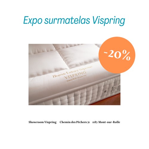 Vispring Surmatelas Heaven Luxury Supreme 180x200