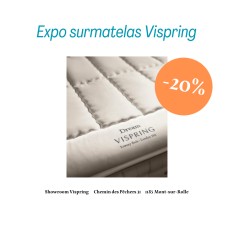 Vispring surmatelas Dream 160x200