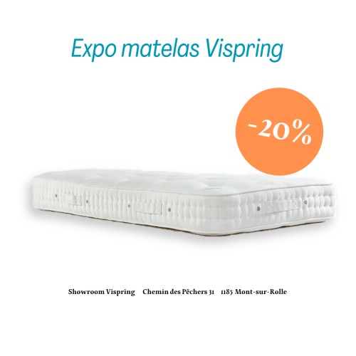 Vispring matelas Tiara Shoulder zone 90x200 medium/firm/medium