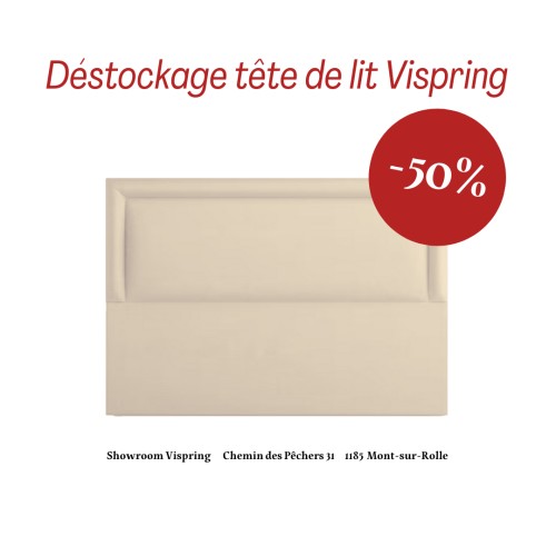 Vispring Tête de lit Helios 200cm Beige