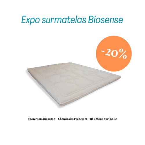 Biosense surmatelas Latex Naturel 160x200