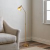 Brompton Reading Floor Lamp - Antique Brass Plating