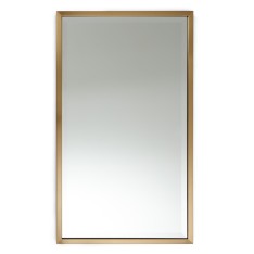 Keswick 85 x 50 Small Rectangular Mirror - Brushed Brass