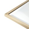 Keswick 85 x 50 Small Rectangular Mirror - Brushed Brass