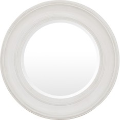 Buckingham 74 Round Mirror - Off White